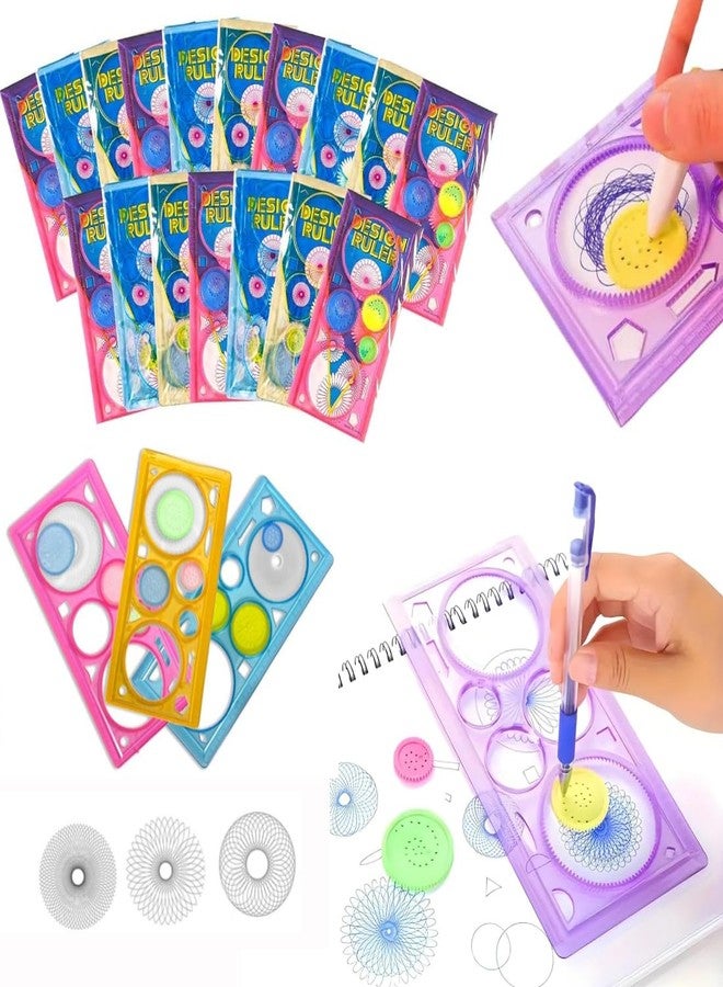 Bloombec 20 Pcs Spirograph Ruler for Birthday Return Gifts Birthday Party for Kids | Designer Spirograph Ruler for Return Gifts for Kids Bulk birthday's Return Gift 6-12 - Image 1